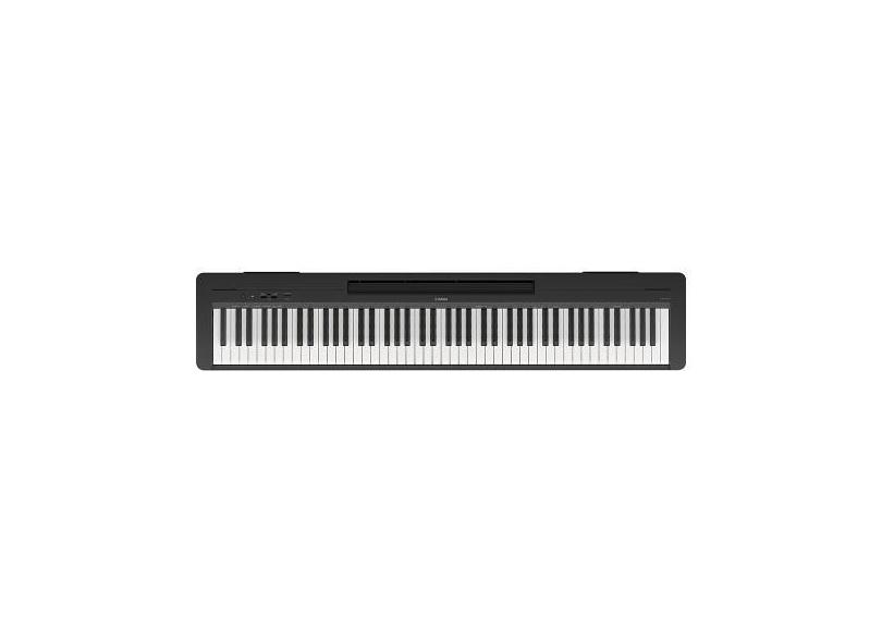 Piano Digital P 143B Preto 88 Teclas Sensitivas Com Fonte E Pedal Yama