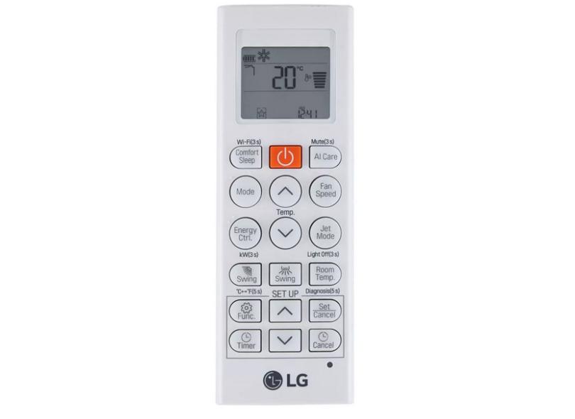 Ar-Condicionado Split Hi Wall LG Dual Inverter Voice 12000 BTUs Inverter Controle Remoto Quente/Frio S3-W12JA31A