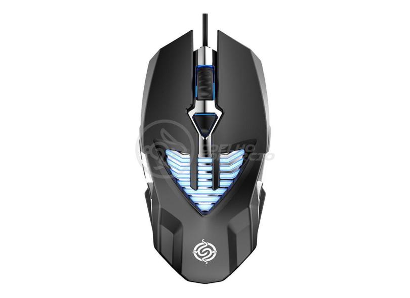 Mouse 4 Botões Com Fio Rgb 7 Cores Macro Ergonômico Q1 Preto