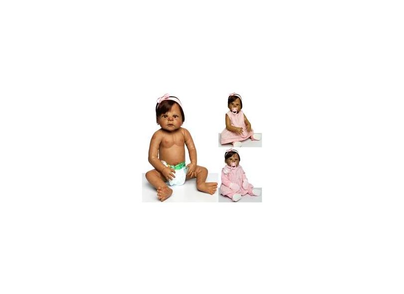 Boneca Bebê Reborn Negra Corpo de Silicone Realista Sofia em Promoção é no  Buscapé