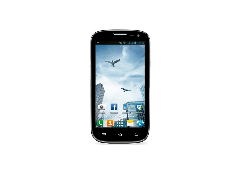 Smartphone Multilaser P3246 2 Chips 4 GB Android 4.2 (Jelly Bean Plus) Wi-Fi 3G
