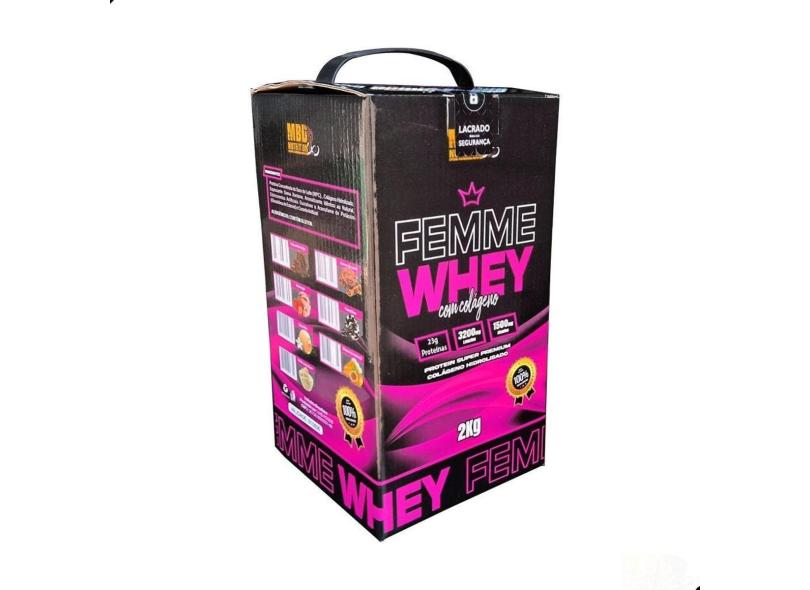 Whey Protein com Colageno Hidrolisado Femme Whey 2Kg - MBD Nutrition-Unissex