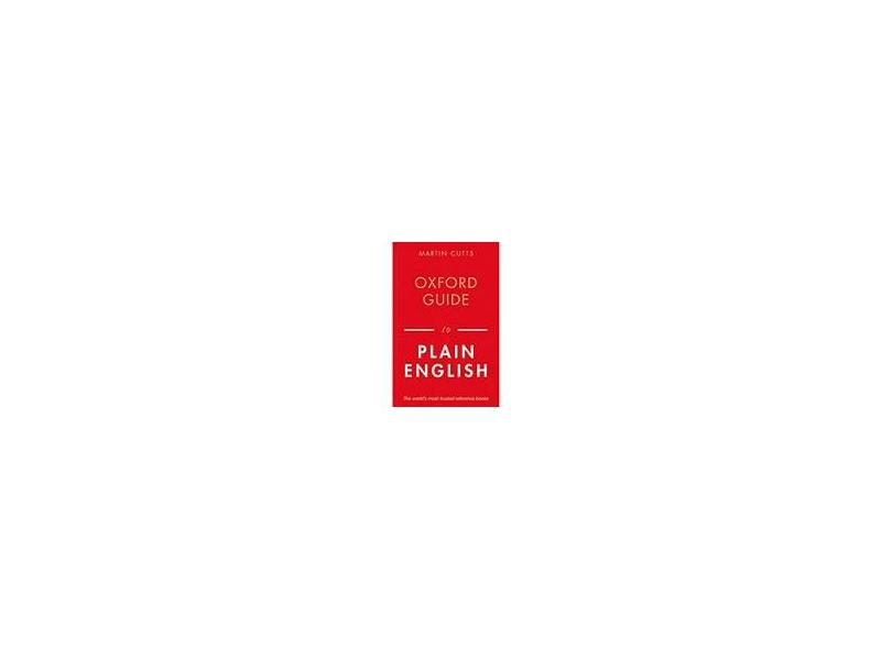 Oxford Guide To Plain English - Martin Cutts - 9780199669172 em ...
