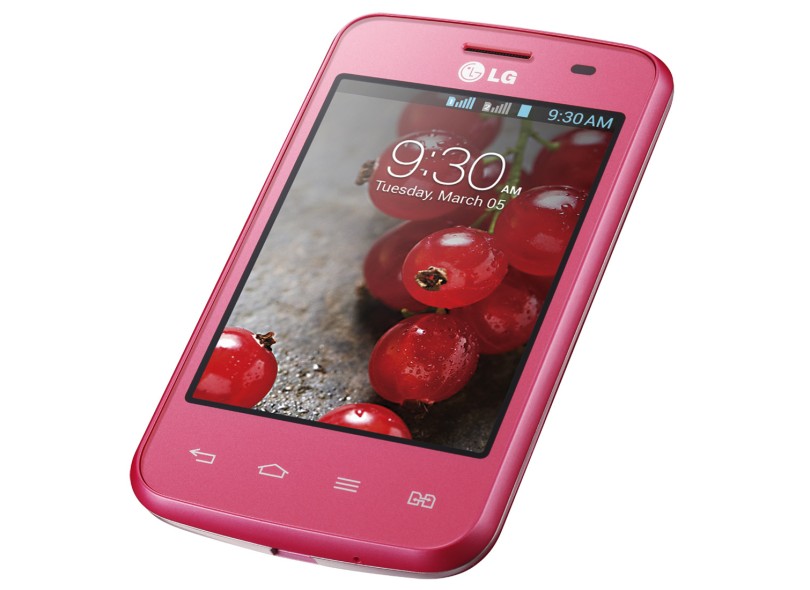 Smartphone LG Optimus L3 II Dual E435 Câmera 3,0 MP 2 Chips 4GB Android 4.1 (Jelly Bean) Wi-Fi 3G
