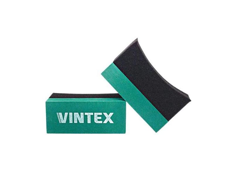 Kit 2 Aplicadores de Pneu Pretinho Espuma Curvada Vintex