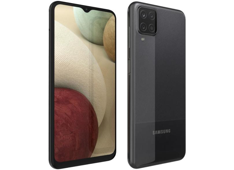 Smartphone Samsung Galaxy A12 SM-A125MZ 4 GB 64GB Câmera Quádrupla MediaTek Helio P35 2 Chips Android 10