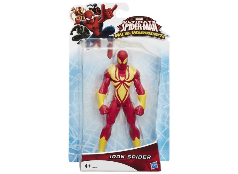 Boneco Marvel Ultimate Spider-Man Iron Web Warriors B1247 - Hasbro