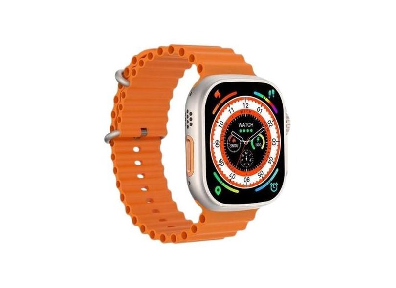 Relógio Smartwatch Laranja X8 Ultra Tela Hd 49mm Bluetooth - Khostar