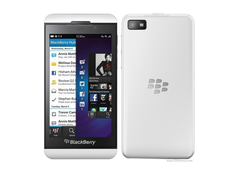 Smartphone BlackBerry Z10 Câmera 8 Megapixels Desbloqueado Blackberry 10 Wi-Fi 3G