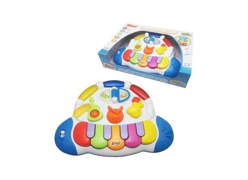 Piano Teclado Musical Bandinha Show Com Som E Luz Educativo - Zoop Toy