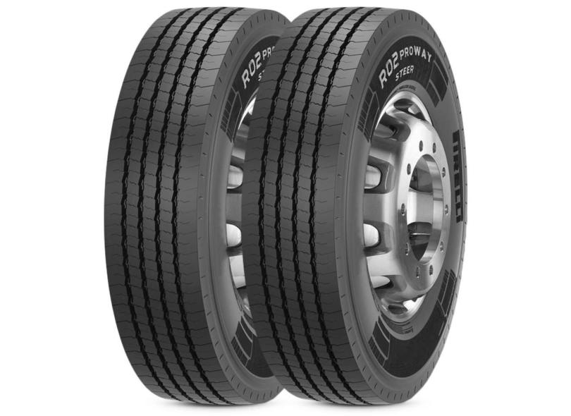 Kit 2 Pneu 275/80R22.5 Pirelli 149/146M TL R02 Proway Steer