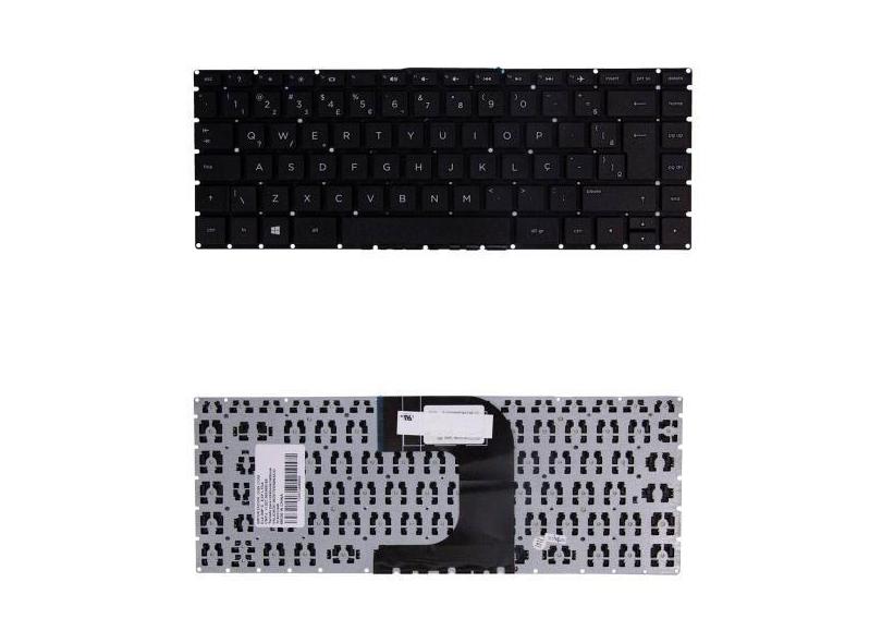 Teclado para Notebook HP 240 G5 X8Q30LTAC4  Preto ABNT2 - bringIT, Pre