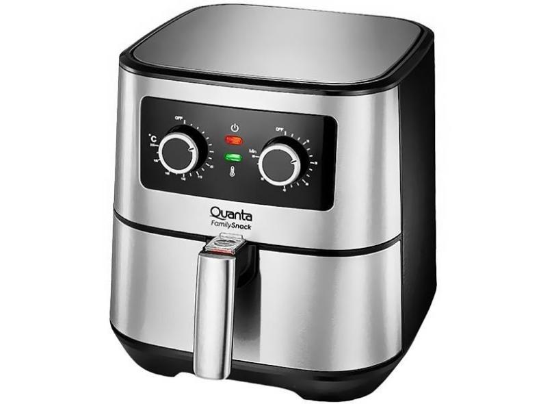 Fritadeira Eletrica Quanta QTAF500 1.700 Watts 220V 50/60 hz - Preta/Prata