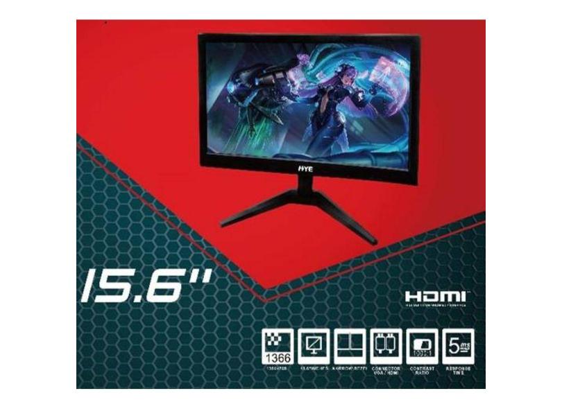 Monitor 15.6 Hye HYE16NLM LED HDMI/VGA 5MS