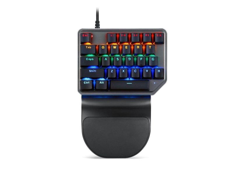 Motospeed K27 Uma Mão Gaming Backlight Teclado Azul Switch