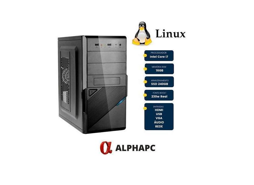 Computador Alphapc Intel Core I7 16gb Ssd240 Gb  - CEV