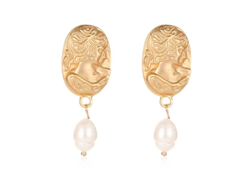 Brincos De Ouro Pérola De Imitação Simples Brincos Femininos Moda Joias Brincos De Ouro Pérola De Imitação Simples Brincos Femininos Moda Joias