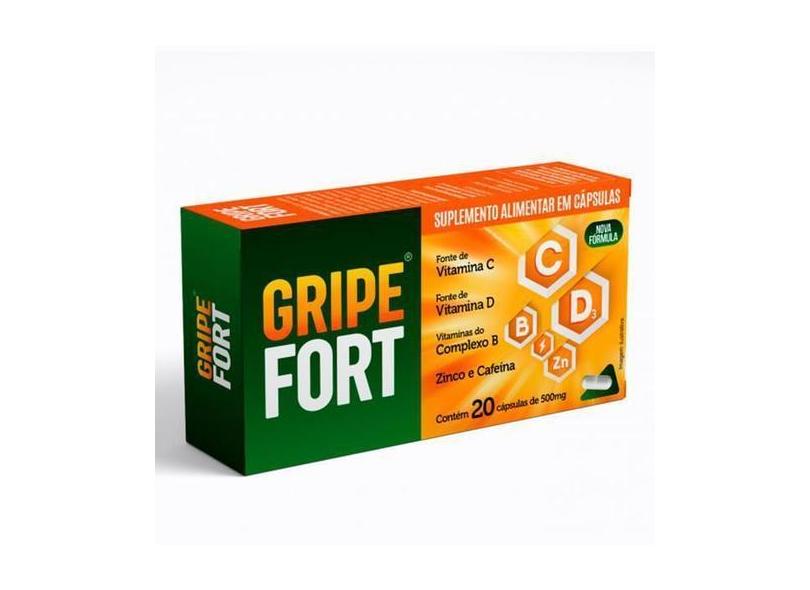 Gripe Fort - Complexo B, Vitamina C E Zinco Com 20 Caps - Eurofito