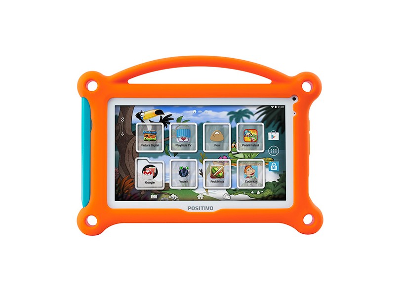 Tablet Positivo 4.0 GB LCD 7 " Android 4.4 (Kit Kat) T705 Kids