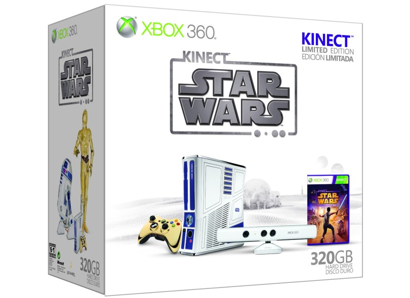 Console Xbox 360 Arcade 320 GB Com Kinect Microsoft Limited Edition ...