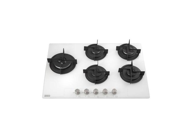 Cooktop franke de embutir glass pure white a gás 5b fhg 755 ltc fc wh 