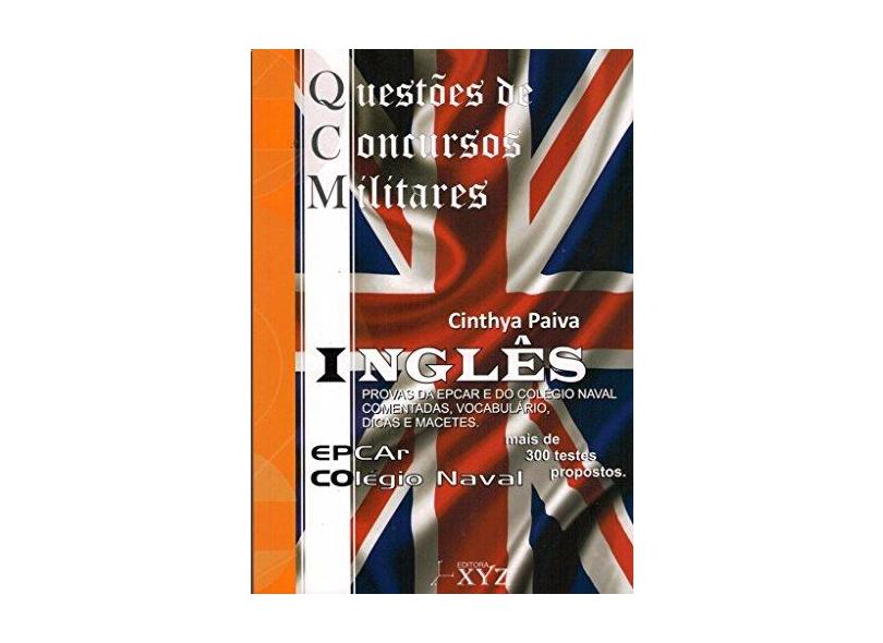 Qcm. Questões de Concursos Militares. Inglês - Cinthya Paiva - 9788564931305