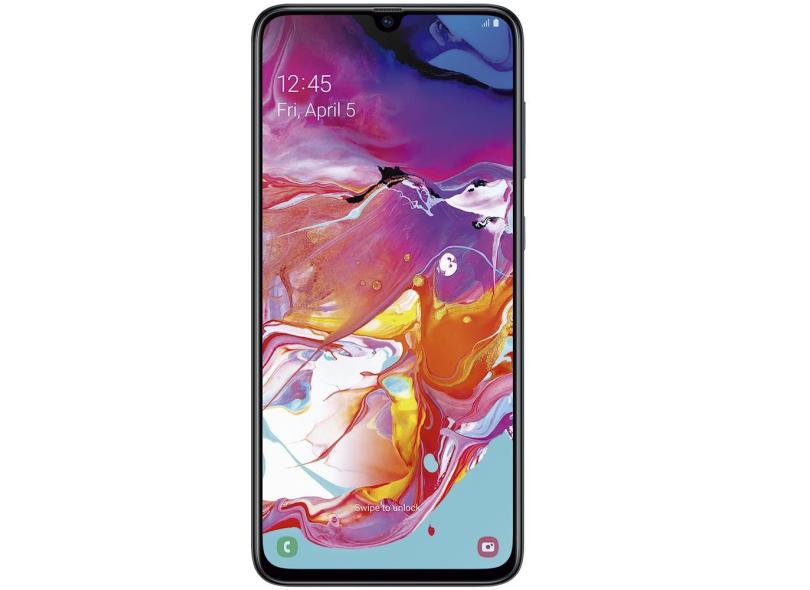 Smartphone Samsung Galaxy A70 128GB Qualcomm Snapdragon 675 32,0 MP 2 Chips Android 9.0 (Pie) 3G 4G Wi-Fi