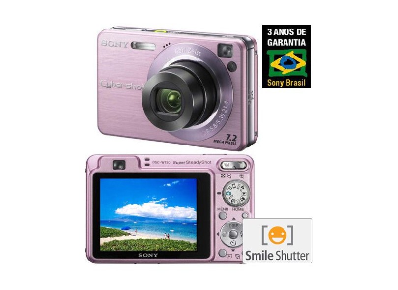 Câmera Digital Sony DSC-W120 7.2 Megapixels