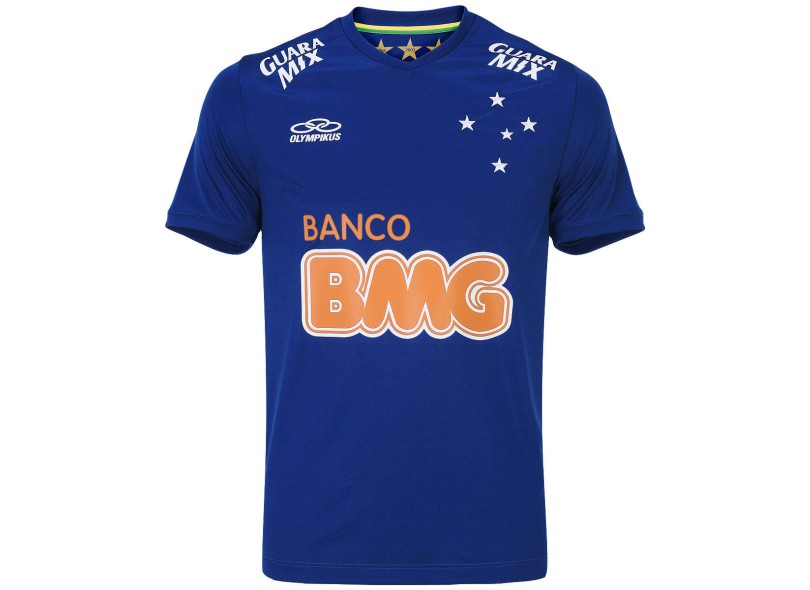 Camisa Torcedor Cruzeiro I 2014 com Número Olympikus