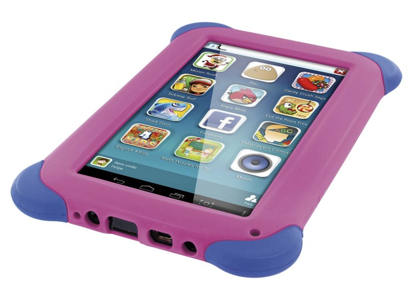 Tablet Multilaser 3G 8.0 GB LCD 7 " Android 4.4 (Kit Kat) Kid Pad NB194