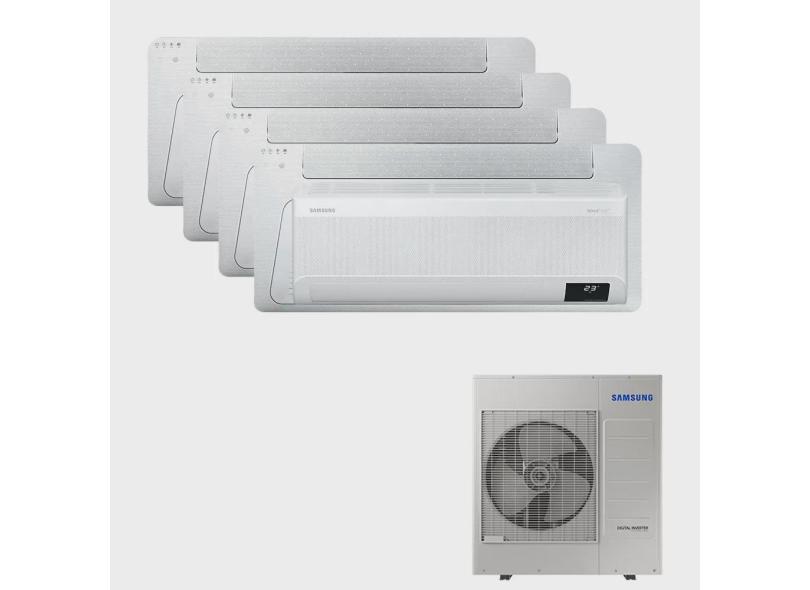 Ar Condicionado Multi Split Inverter Samsung fjm 34.000 btus q/f 220V + 3x Cassete 1 Via Wind Free 9.000 btus + 1x Cassete 1 Via Wind Free 18.000 btus + 1x High Wall WindFree 9.000 btus