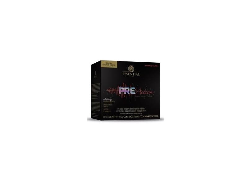 Pre-Action (Cx com 20 Sachês de 27g) - Essencial Nutrition em Promoção ...