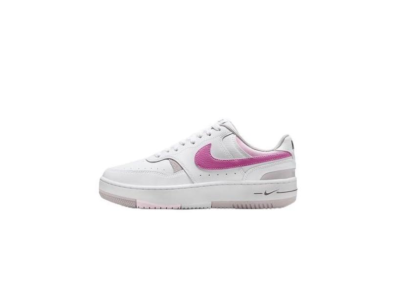 Nike Gamma Force Tênis feminino (FZ3613-100, branco/rosa divertido, violeta platinado), Branco/Brincalhão Rosa-Platina Violeta, 35