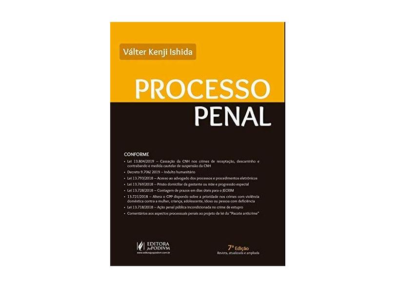 Processo Penal - Válter Kenji Ishida - 9788544226582
