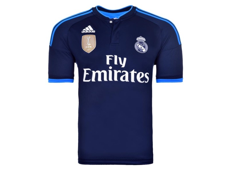 Camisa Torcedor Real Madrid III 2015/16 com Número Adidas