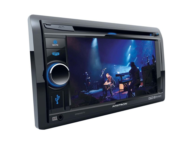 DVD Player Automotivo Pósitron Tela Touchscreen 6.2" USB Bluetooth TV Digital SP8650DTV