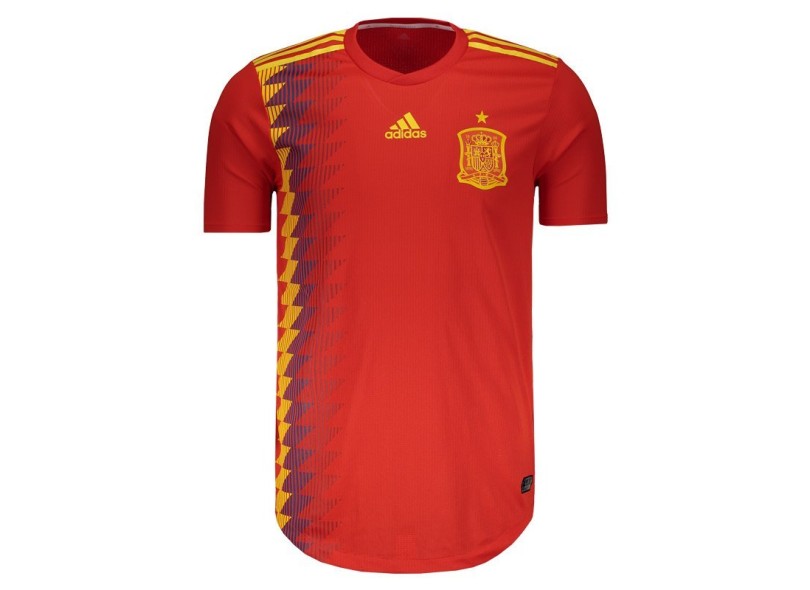 Camisa Jogo Espanha I 2018 sem Número Adidas