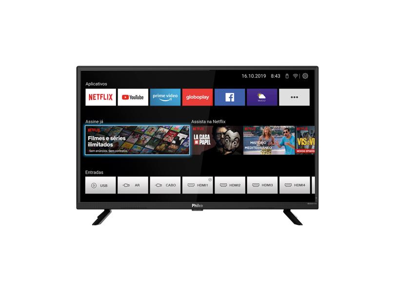 Smart TV TV LED 32 " Philco Netflix PTV32G52S 1 HDMI