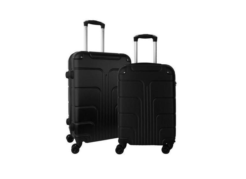 Conjunto de malas de viagem pequena e média 10kg e 23kg - Fibra