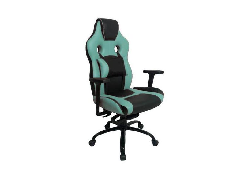 Cadeira Gamer Com Almofada Linha Gamer Racing Verde - Design Office Mó