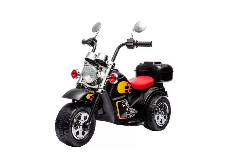 Mini moto elétrica infantil harley 6V c/ música E farol zippy toys