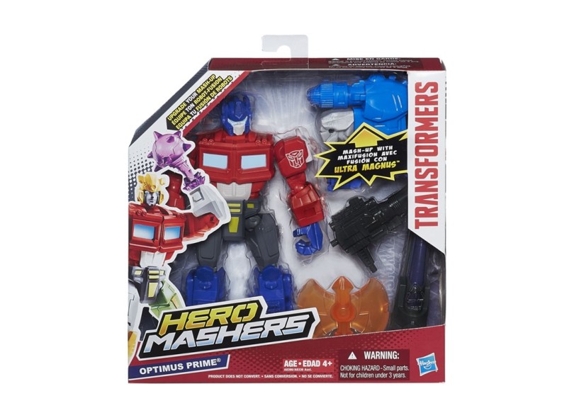 Boneco Optimus Prime Transformers Hero Mashers A8396 - Hasbro