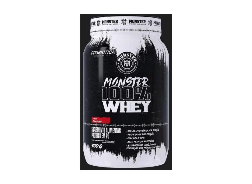 Monster 100% Whey Pote 900G - Monster - Probiotica