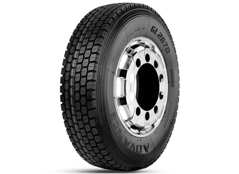 Kit 2 Pneu Aro 22.5 295/80R22.5 Advance 152/148M TL GL267D