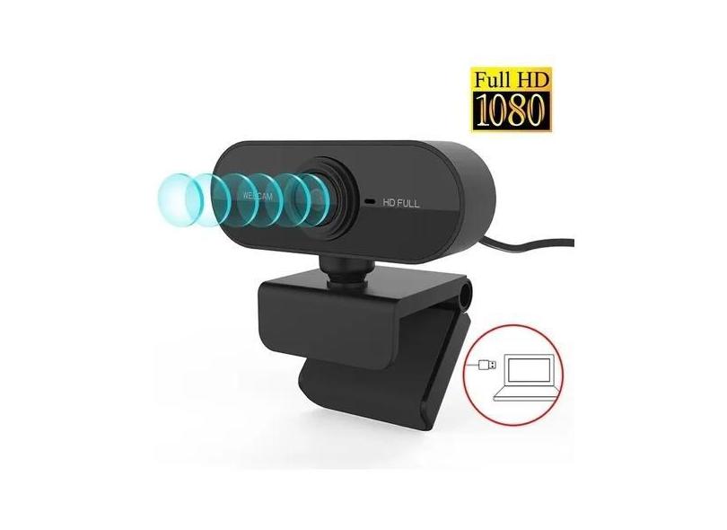 Webcam Com Micro-fone Live Make Alta Resolução Full Hd 1080p