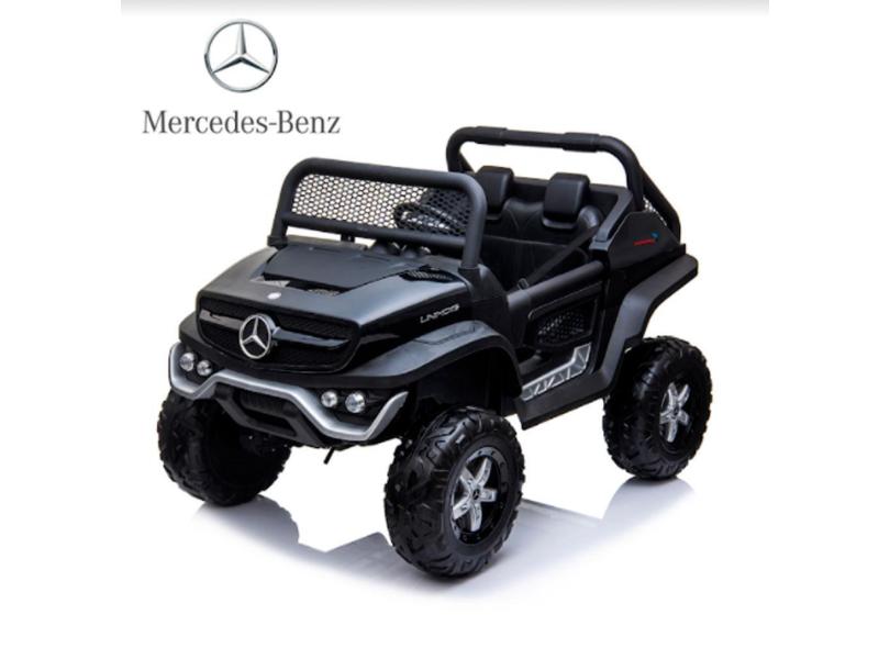 Quadriciclo eletrico utv mercedes benz unimog preto - importway