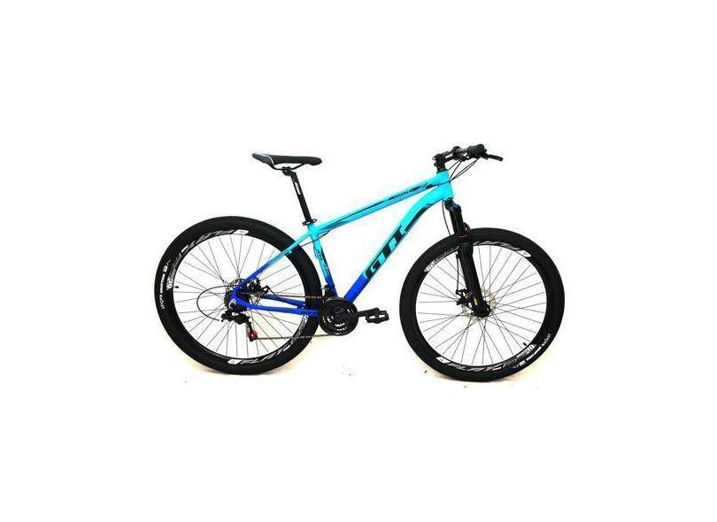 Bicicleta Gti Roma Aro 29 Quadro 17 Alumínio Azul/Azul 21V .
