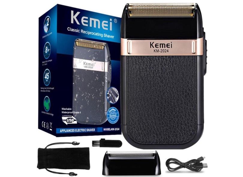 Maquininha Profissional Barbear Shaver Km2024 Garantia E Nfe