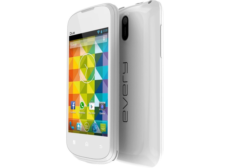 Smartphone Every Duo 2 Chips 4GB Android 4.2 (Jelly Bean Plus) 3G Wi-Fi