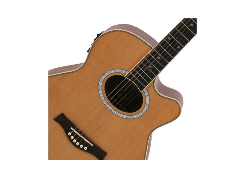 Violão Elétrico 6 Cordas Seizi Pro Aço